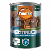 Пропитка PINOTEX-CLASSIC Plus скандинавский серый 0,9л