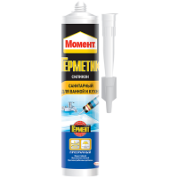 Герметик силиконовый санитарный Момент бесцветный 280мл (Хенкель)
