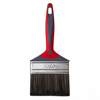 Кисть для водных красок Профи 100х12, двухкомпонентная ручка, нержавеющая сталь АКОР