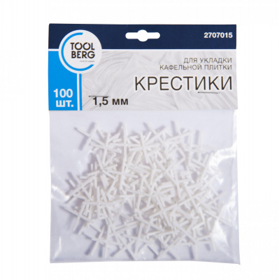 Крестики для плитки 1,5 мм (100шт) TOOLBERG
