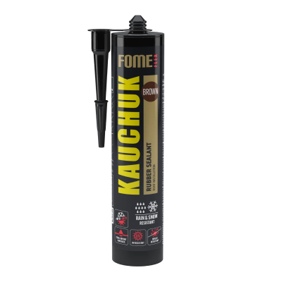 Герметик каучуковый Fome Flex Kauchuk коричневый 300мл (Тегра)