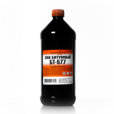 Лак битумный 577 НХП 1 л ПЭТ (ТУ)