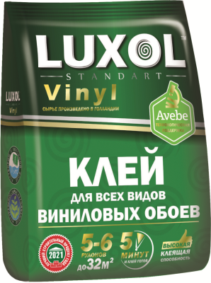 Клей обойный «LUXOL винил» (Standart) 180 г, пакет