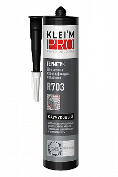 Герметик каучуковый для кровли KLEI`MPRO R703 прозрачный 300мл