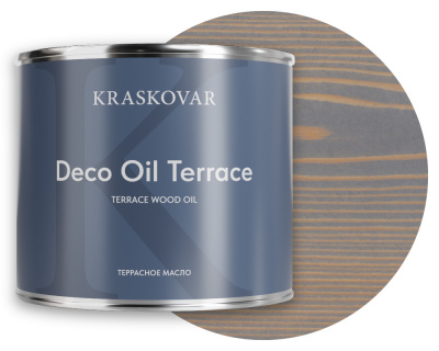 Масло для террас Kraskovar Deco Oil Terrace туманный лес 2,2л