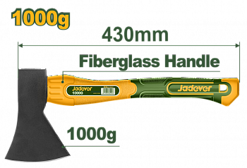 Топор 1000г с фиберглассовой ручкой JADEVER