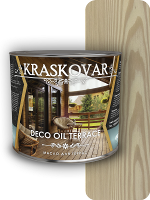 Масло для террас Kraskovar Deco Oil Terrace белый 2,2л