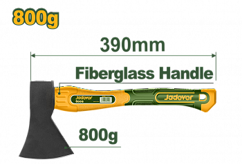 Топор 800г с фиберглассовой ручкой JADEVER