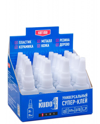 Суперклей универсальный KUDO 20 гр. цианоакрилатный (20)