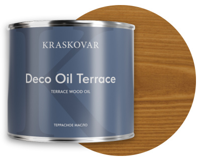 Масло для террас Kraskovar Deco Oil Terrace тик 2,2л