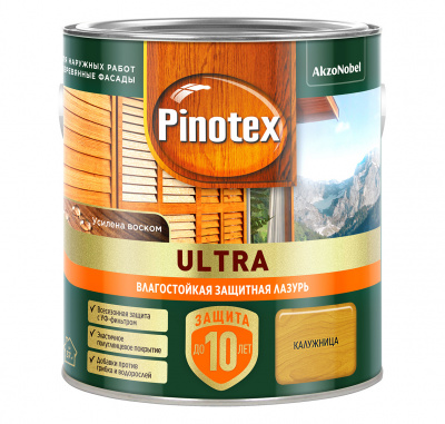 Лазурь влагостойкая PINOTEX-ULTRA калужница 2,5л