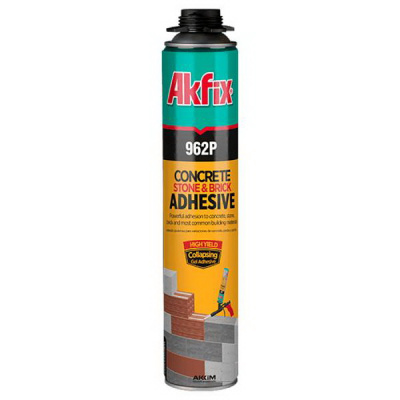 Клей-пена для кирпича и газоблока Akfix 962Р 800мл всесезонная