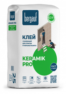 Бергауф Клей усиленный для плитки Keramik PRO 25кг