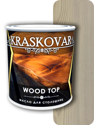 Масло Kraskovar Wood Top для столешниц белый 0,75л