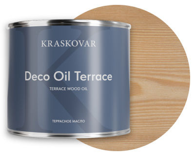 Масло для террас Kraskovar Deco Oil Terrace белый 2,2л