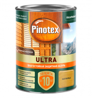 Лазурь влагостойкая PINOTEX-ULTRA калужница 0,9л