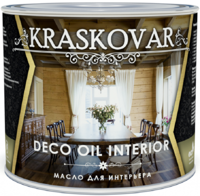 Масло для интерьера Kraskovar Deco Oil Interior графит 2,2л