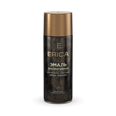 Аэрозольная эмаль декоративная Erica бронза 520мл