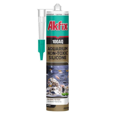 Герметик силиконовый аквариумный Akfix 100AQ прозрачный 280мл