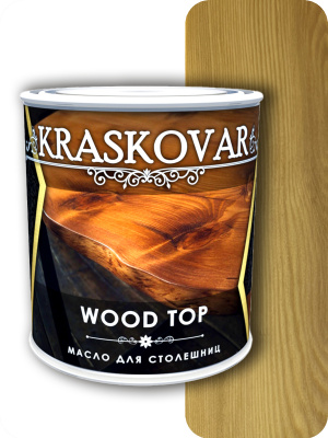 Масло Kraskovar Wood Top для столешниц бесцветное 0,75л