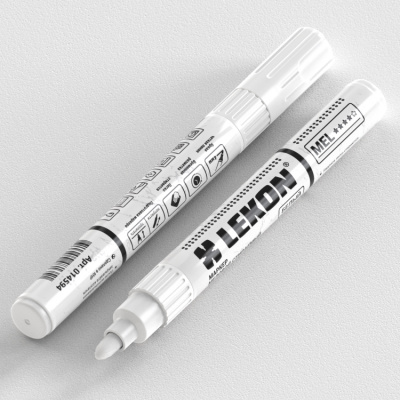 Маркер стираемый меловой LEKON MEL для временной разметки белый