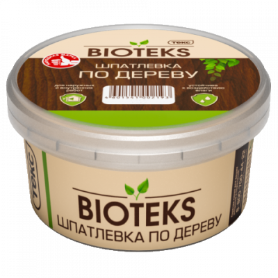 Шпатлевка по дереву махагон BIOTEKS 0,75кг (Текс)