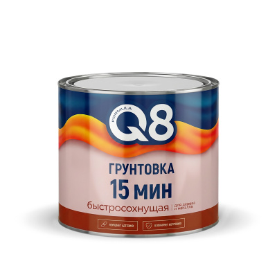 Грунтовка ГФ-021 ФОРМУЛА Q8 быстросохнущая черная 1,8кг