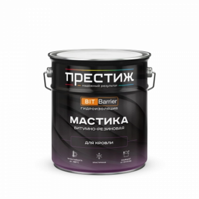 Мастика Престиж битумно-резиновая для кровли 4кг