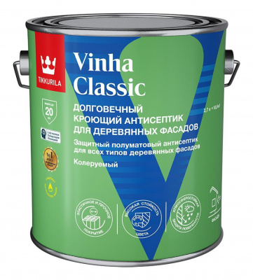 Антисептик TIKKIVALA кроющий VINHA CLASSIC база VC 2,7л (неморозост.)