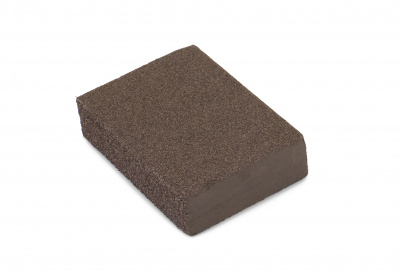 Губка шлифовальная 100*70*25мм мелкая/средняя Колор Эксперт