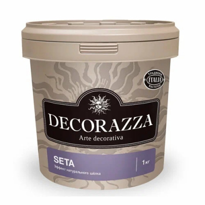 Декоративное покрытие DECORAZZA Seta ST001 база Argento 1 кг с эффектом натурального шелка