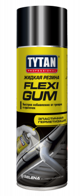 Аэрозольная жидкая резина Tytan Flexi Gum, черная 520мл