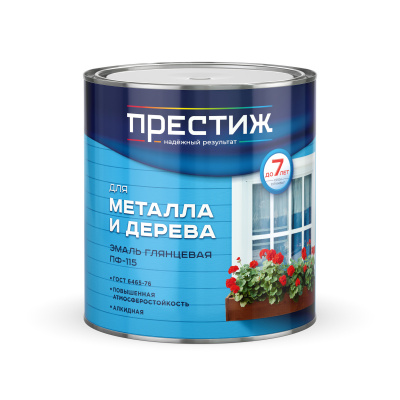Эмаль ПФ-115 ПРЕСТИЖ ярко-зеленая глянцевая ГОСТ 2,8кг
