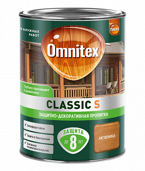 Пропитка Omnitex Classic S лиственница 0,9л
