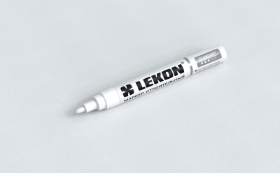 Маркер LEKON Standart с нитроэмалью 4 мм цвет белый
