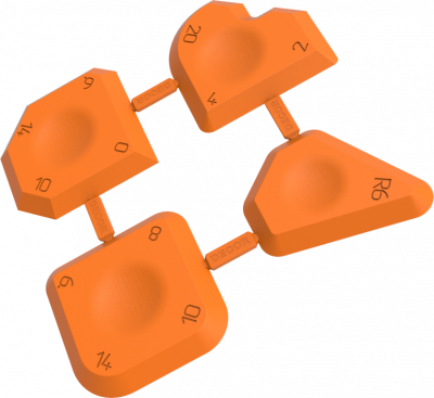 Набор шпателей DECOR для формирования швов, 4шт