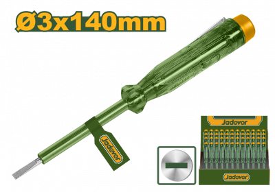 Отвертка индикаторная 100-250В, 140мм JADEVER