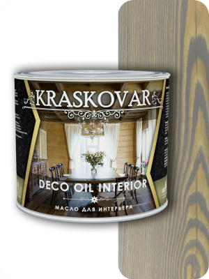 Масло для интерьера Kraskovar Deco Oil Interior туманный лес 2,2л