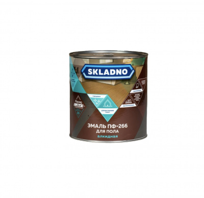 Эмаль для пола ПФ-266 SKLADNO светлый орех 2,6кг
