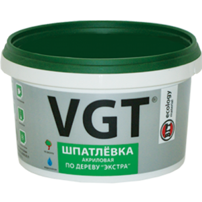 Шпатлевка по дереву VGT белая 1кг