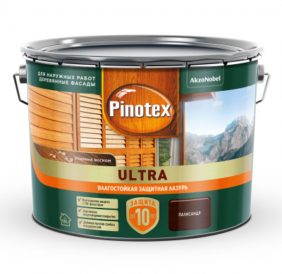 Лазурь влагостойкая PINOTEX-ULTRA палисандр 9л