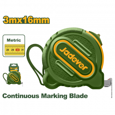 Рулетка одна кнопка 3м*16мм JADEVER