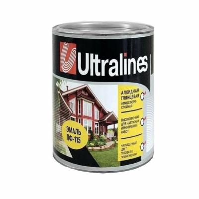 Эмаль ПФ-115 Ultralines светло-голубая 0,8кг