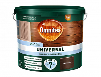 Пропитка для дерева Omnitex UNIVERSAL 2 в 1 Палисандр 2,5л