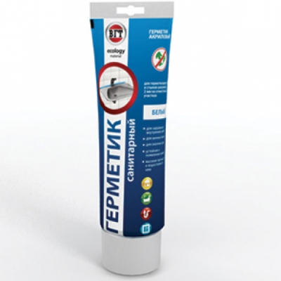Герметик акриловый санитарный VGT белый 0,35кг туба