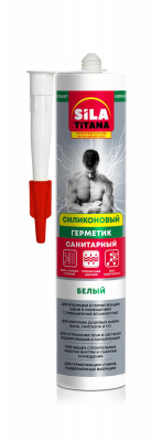 Герметик силиконовый санитарный SILA TITANA белый 260мл