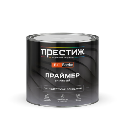 Праймер Престиж битумный для подготовки основания 1,7кг