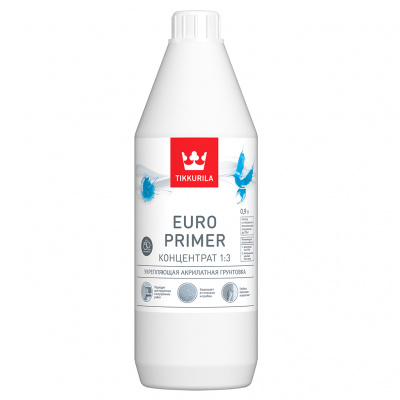 Грунтовка укрепляющая TIKKIVALA Euro Primer (концентрат 1:3) 0,9л