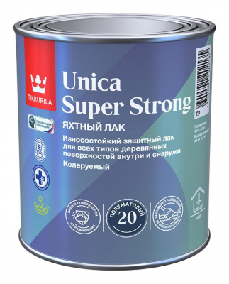 Лак универсальный Тиккурила UNICA SUPER STRONG EP полуматовый 0,9л