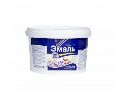 Эмаль акриловая РАДУГАМАЛЕР универсальная белая 1,9кг